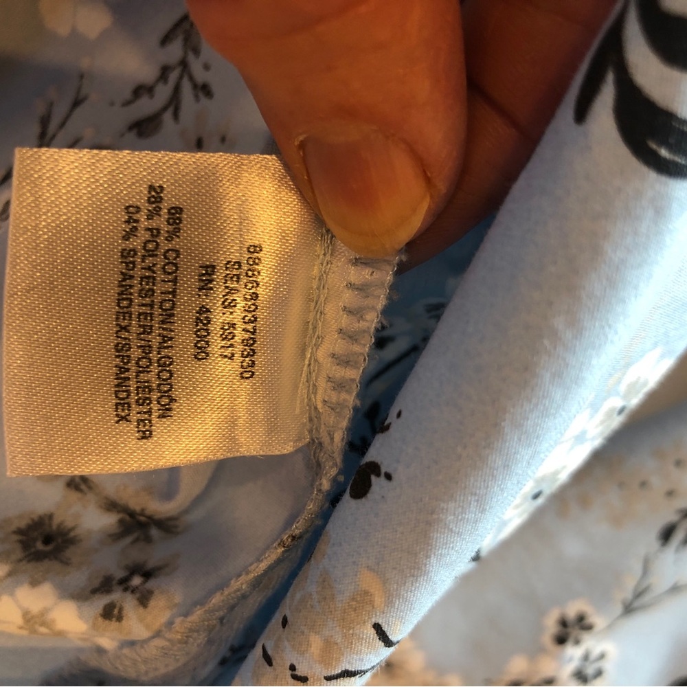 3/$10. Basic Editions L/S Blouse - Picture 7 of 7